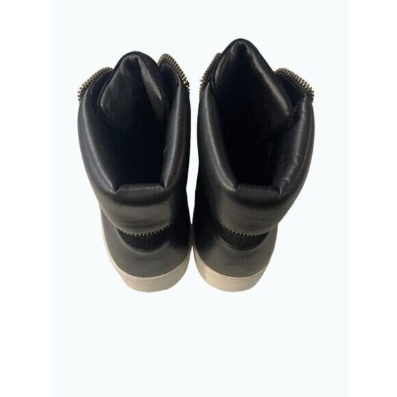 Donna Karan Black Suede LeatherāBooties Boots 7 M - Picture 4 of 8